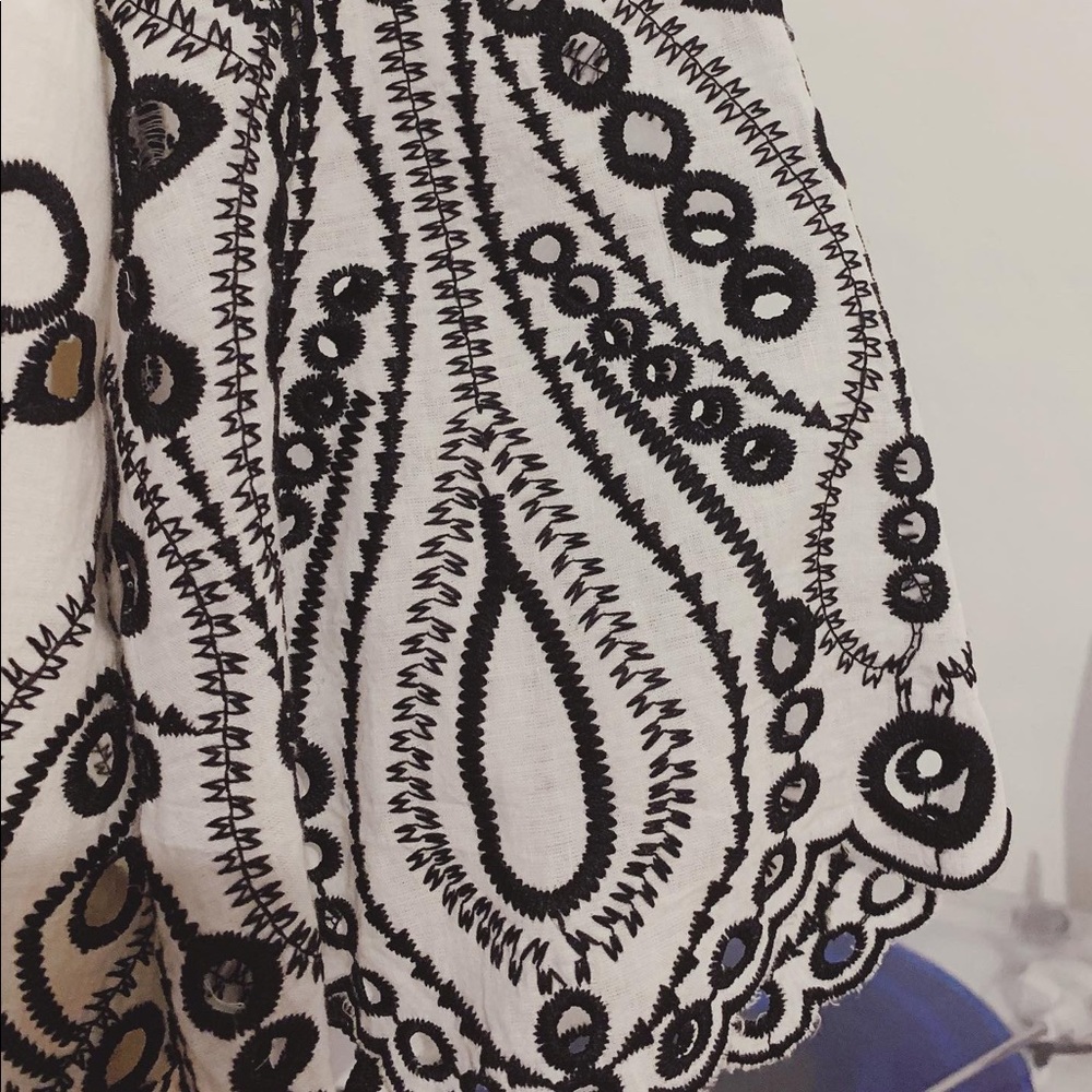 Black & White Eyelet Top - Picture 6 of 6